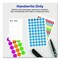 Avery 0.75 in. Diameter Handwrite Only Self-Adhesive Removable Round Color-Coding Labels - Black (28/Sheet, 36 Sheets/Pack)